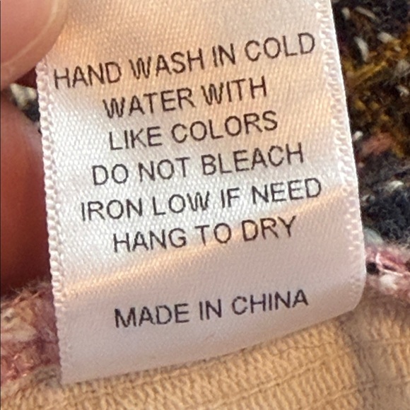 NWT Blue Velvet Women's Pink and White Patchwork Shacket Size M Boho Pockets - Picture 11 of 14